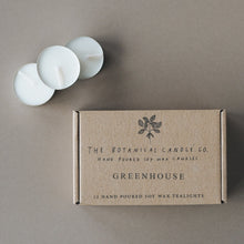  12 Greenhouse Scented Soy Wax Tealights - The Botanical Candle Co.