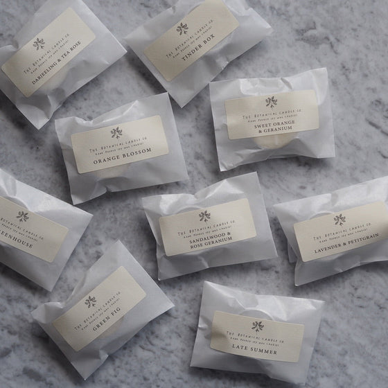 Individual Sample Scented Soy Wax Tealights - The Botanical Candle Co.