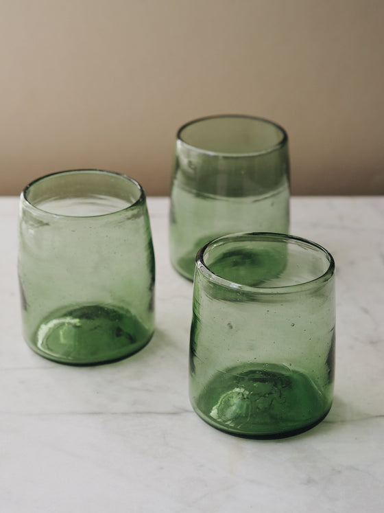 Green Smoke Glasses by La Soufflerie - The Botanical Candle Co.