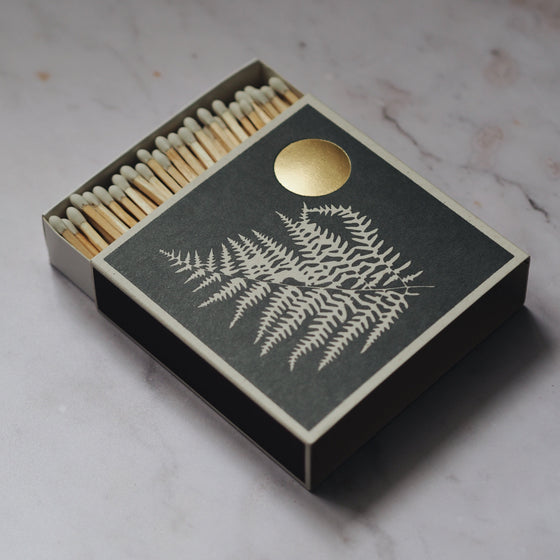 Fern & Moon Letterpress Printed Luxury Matches - The Botanical Candle Co.