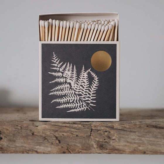 Fern & Moon Letterpress Printed Luxury Matches - The Botanical Candle Co.