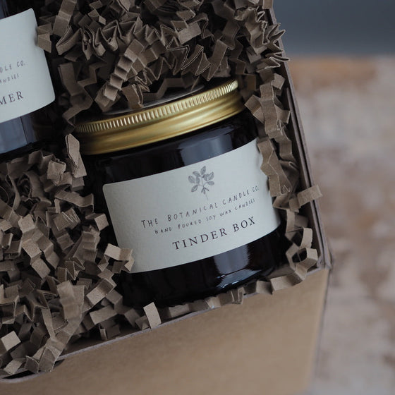 The Woody Collection Gift Box - The Botanical Candle Co.