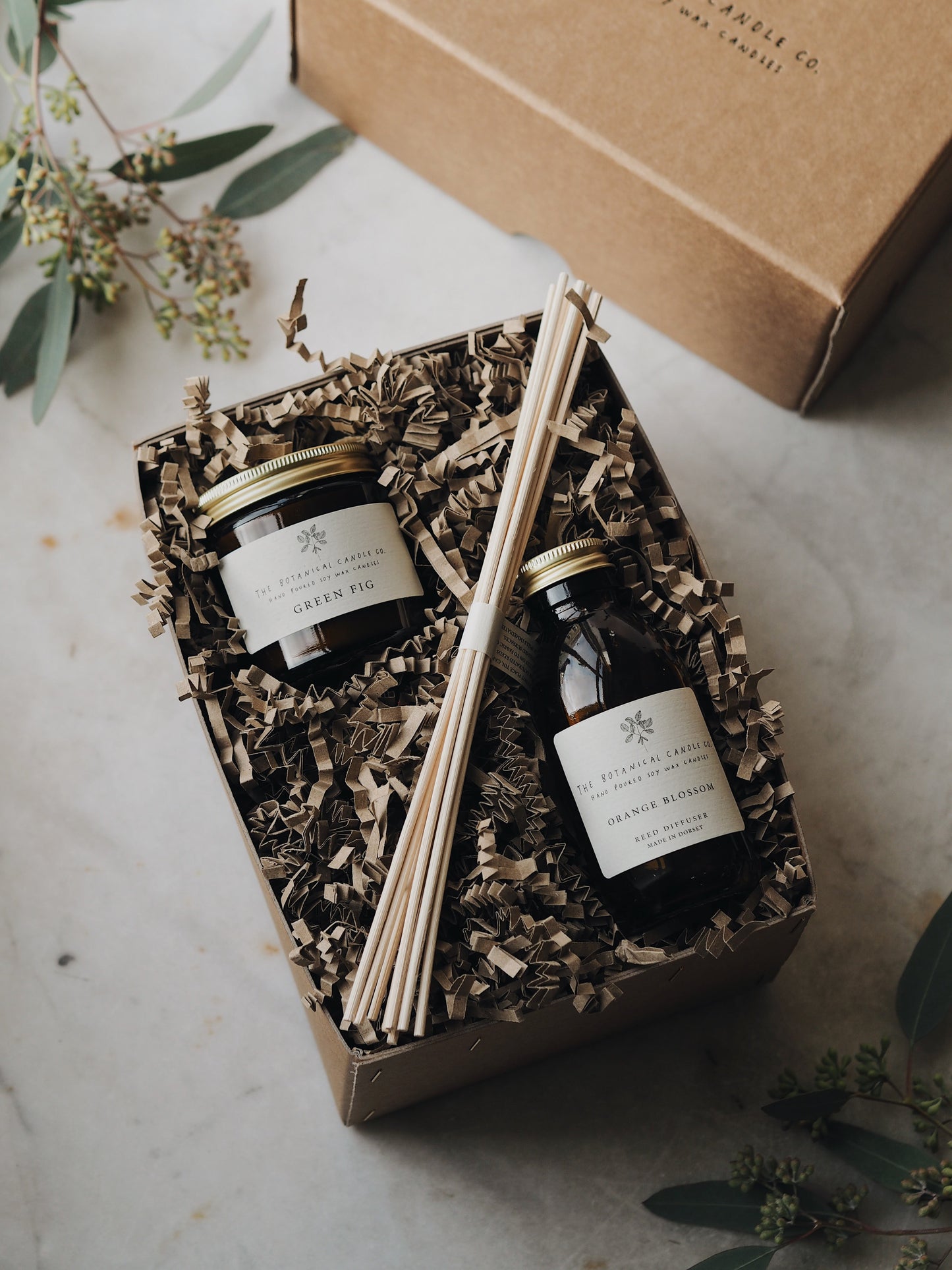 The Scented Duo Gift Box - The Botanical Candle Co.