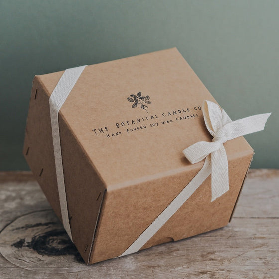 Gift Boxed Large Q U I E S C E N T Candle - The Botanical Candle Co.