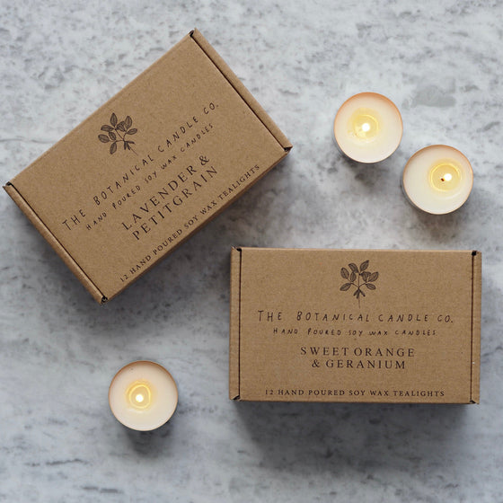 3 Month Soy Wax Tealights Subscription - The Botanical Candle Co.