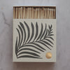 White Fern Letterpress Printed Luxury Matches - The Botanical Candle Co.