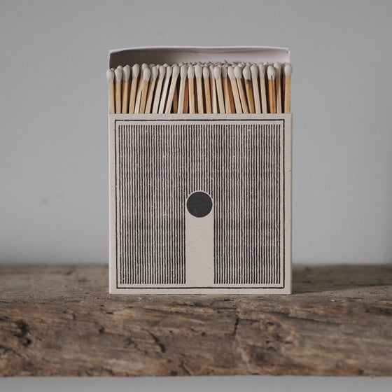 Rain Letterpress Printed Luxury Matches - The Botanical Candle Co.