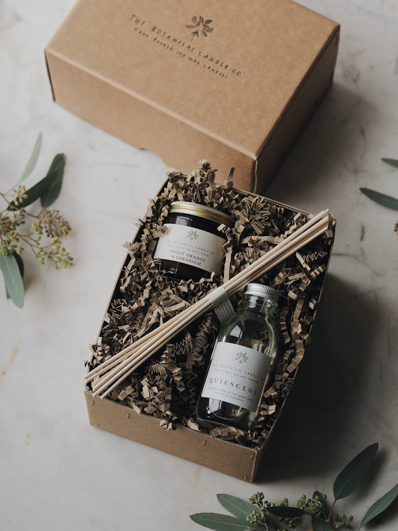 The Scented Duo Gift Box - The Botanical Candle Co.