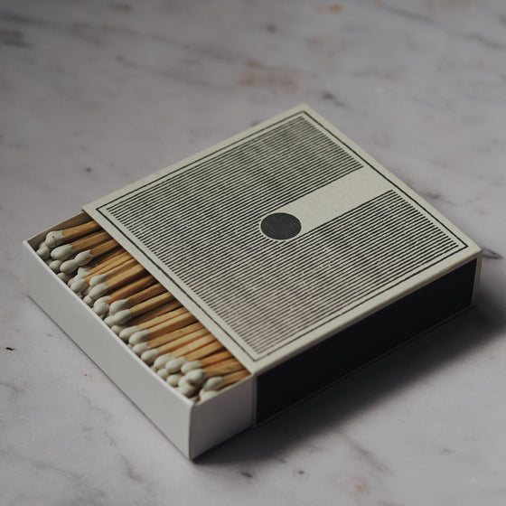 Rain Letterpress Printed Luxury Matches - The Botanical Candle Co.