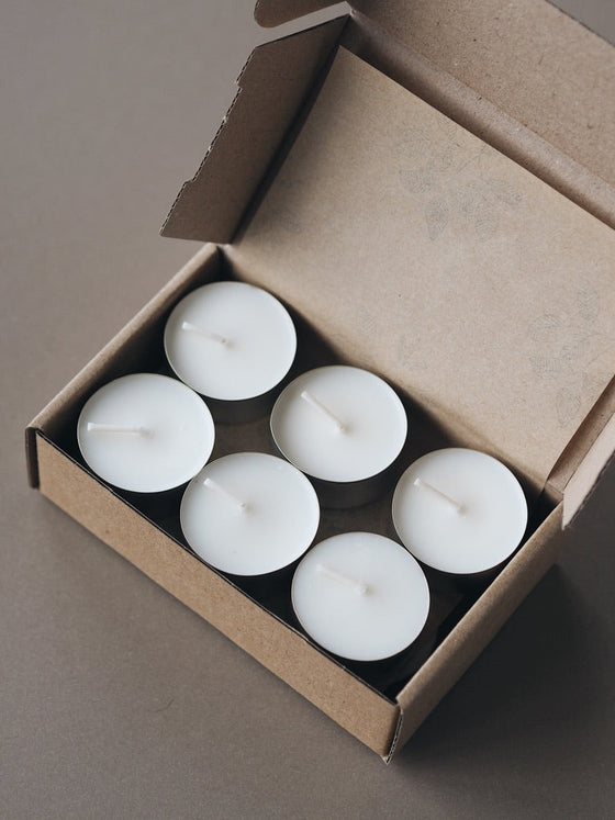12 Greenhouse Scented Soy Wax Tealights - The Botanical Candle Co.