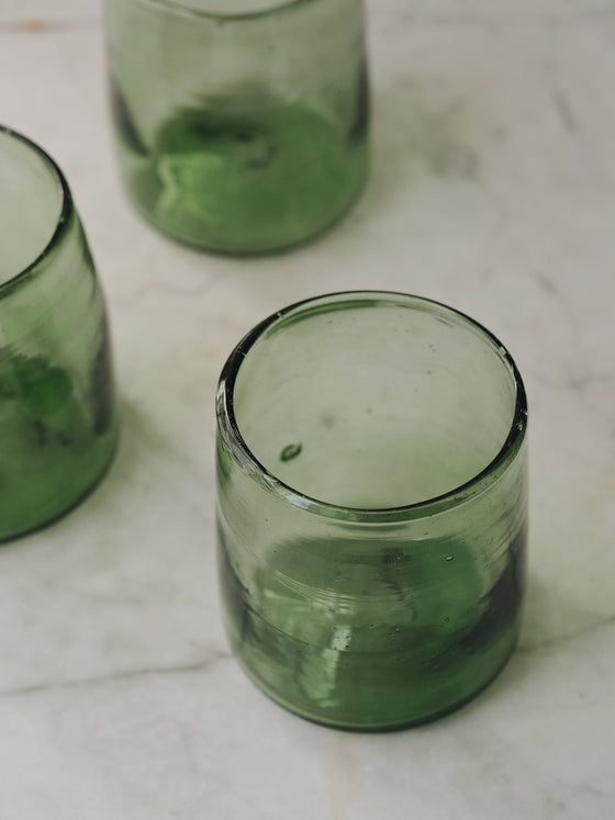 Green Smoke Glasses by La Soufflerie - The Botanical Candle Co.