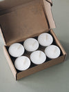 12 Sweet Orange & Geranium Scented Soy Wax Tealights - The Botanical Candle Co.