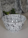 Grey & White Splatterware Enamel Bowls - The Botanical Candle Co.