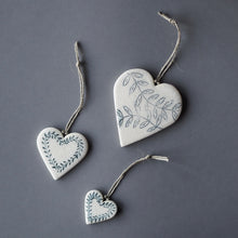  Handmade Heart Ceramic Decorations - The Botanical Candle Co.