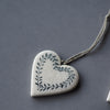 Handmade Heart Ceramic Decorations - The Botanical Candle Co.