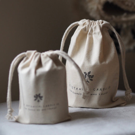The Botanical Candle Co. Cotton Pouches - The Botanical Candle Co.
