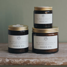  Green Fig Scented Soy Candles in Amber Jars - The Botanical Candle Co.