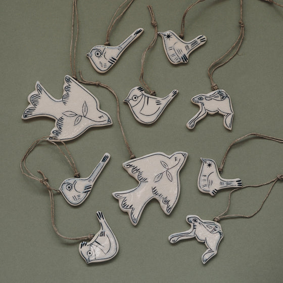 Handmade Ceramic Spring Animal Decorations - The Botanical Candle Co.