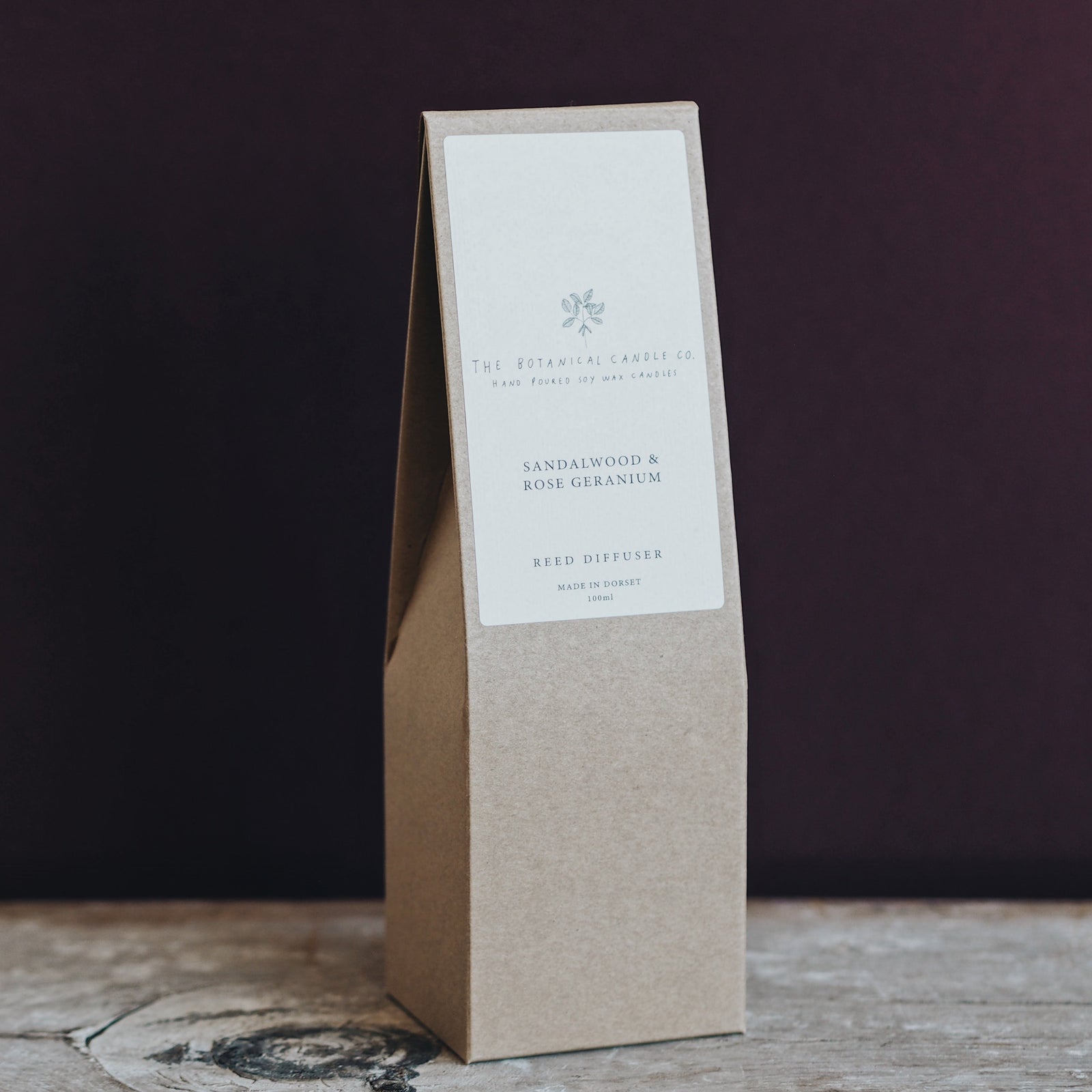 Sandalwood & Rose Geranium Reed Diffuser – The Botanical Candle Co.